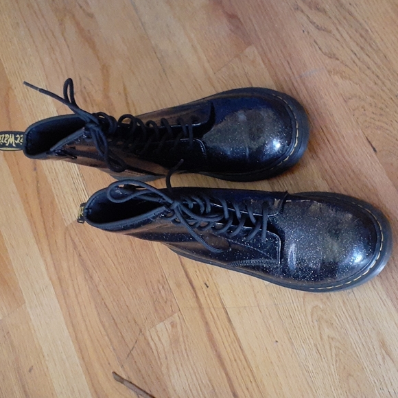 Dr. Martens Shoes Dr Martens Womens 7 Black Sparkly Glittery High